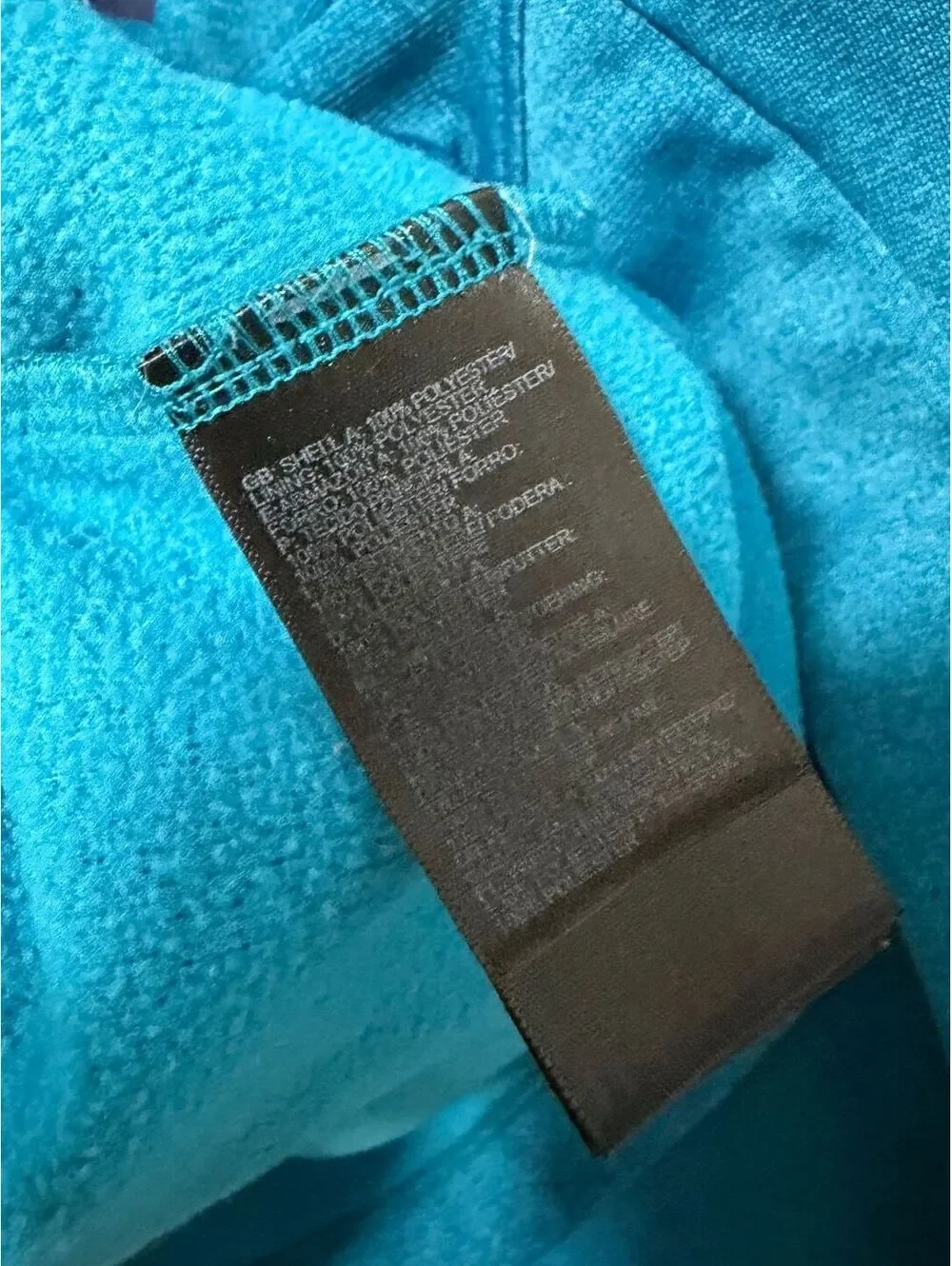 The North Face Long Sleeve 1/2 Zip Teal Blue Chest Pocket Jacket Men's Size XL